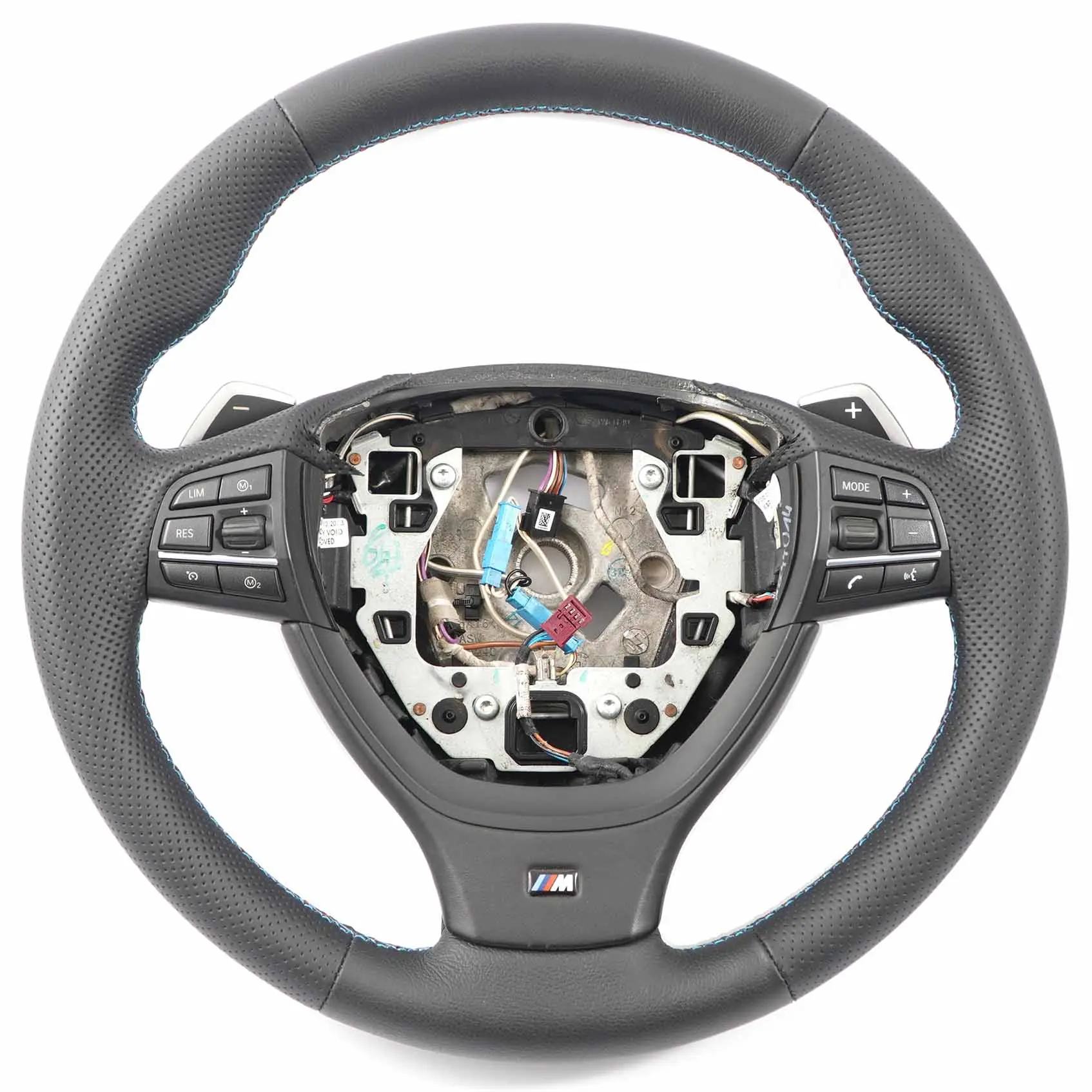 Sport Steering Wheel BMW F10 F11 F12 F01 F07 GT NEW Black Leather Paddle Shift