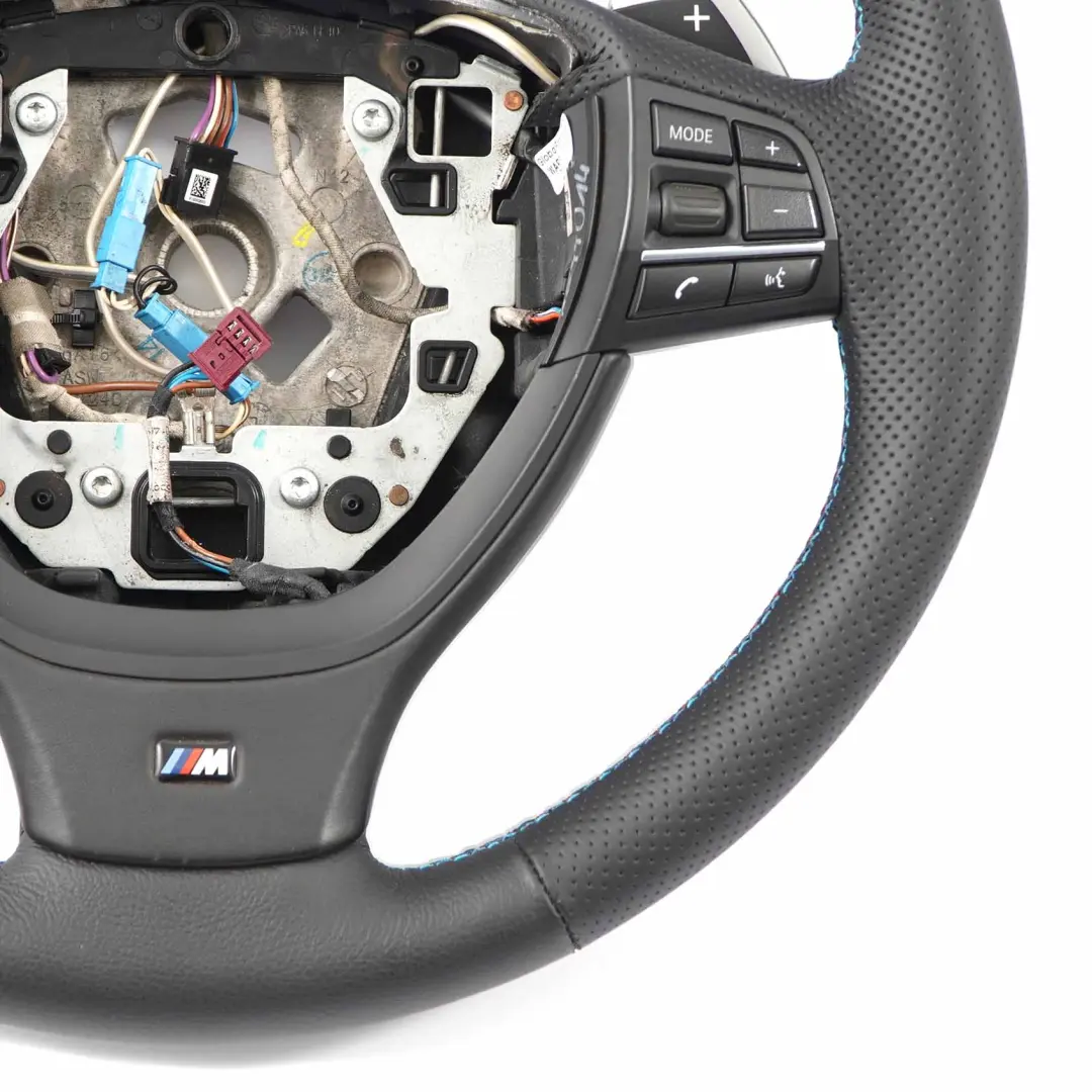 Steering Wheel BMW F10 F11 F12 F01 F07 GT NEW Black Leather Paddle Shift to Sport with Part number 6792421 Sport Steering Wheel BMW F10 F11 F12 F01 F07 GT NEW Black Leather Paddle Shift - SKU 6792421-1 - Part number 6792421