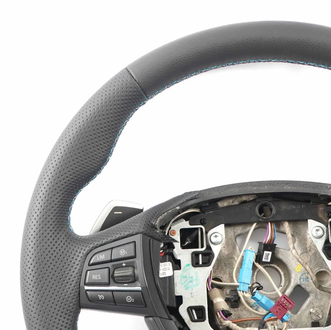 Deportivo BMW F10 F11 F12 F01 F07 GT NUEVO Cuero Negro Paddle Shift para Volante con número de pieza 6792421 Volante Deportivo BMW F10 F11 F12 F01 F07 GT NUEVO Cuero Negro Paddle Shift - SKU 6792421-1 - Número de pieza 6792421