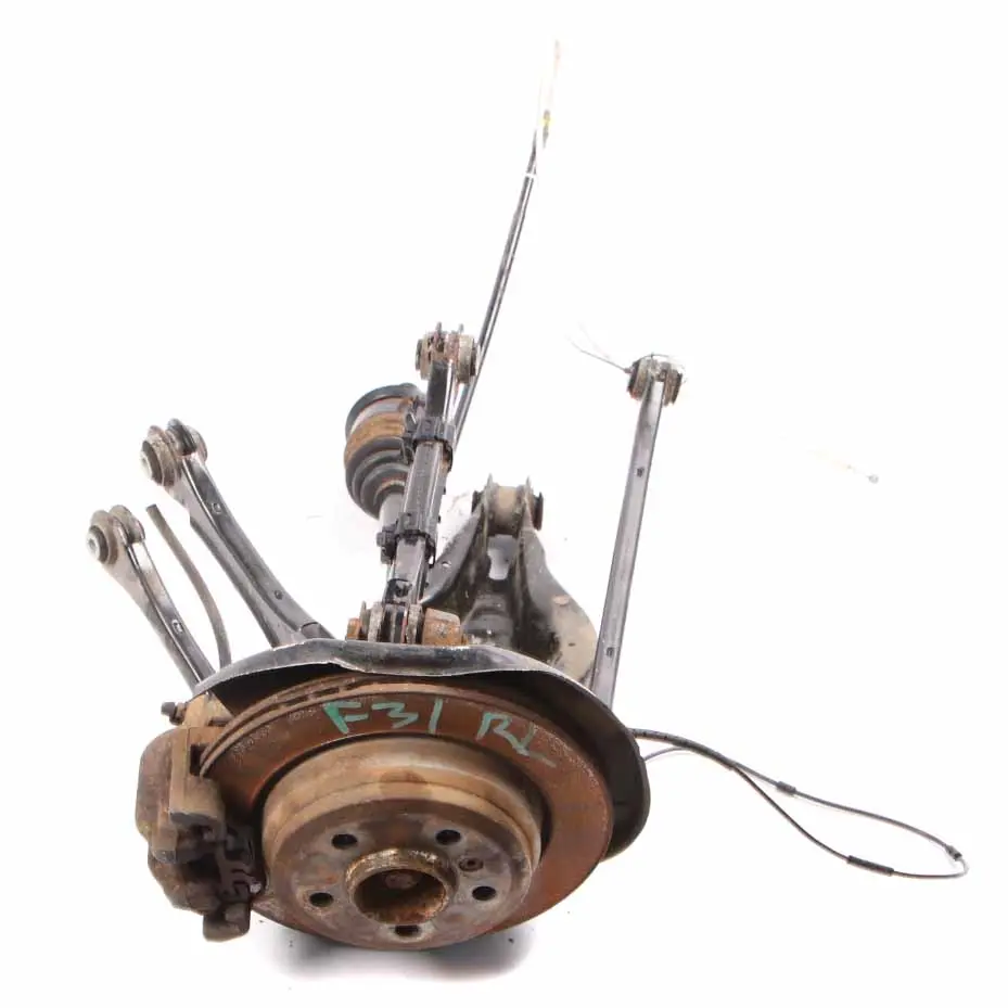 BMW F30 F31 LCI B38 Rear Suspension Leg Brake Caliper Disc Wheel Hub Left N/S