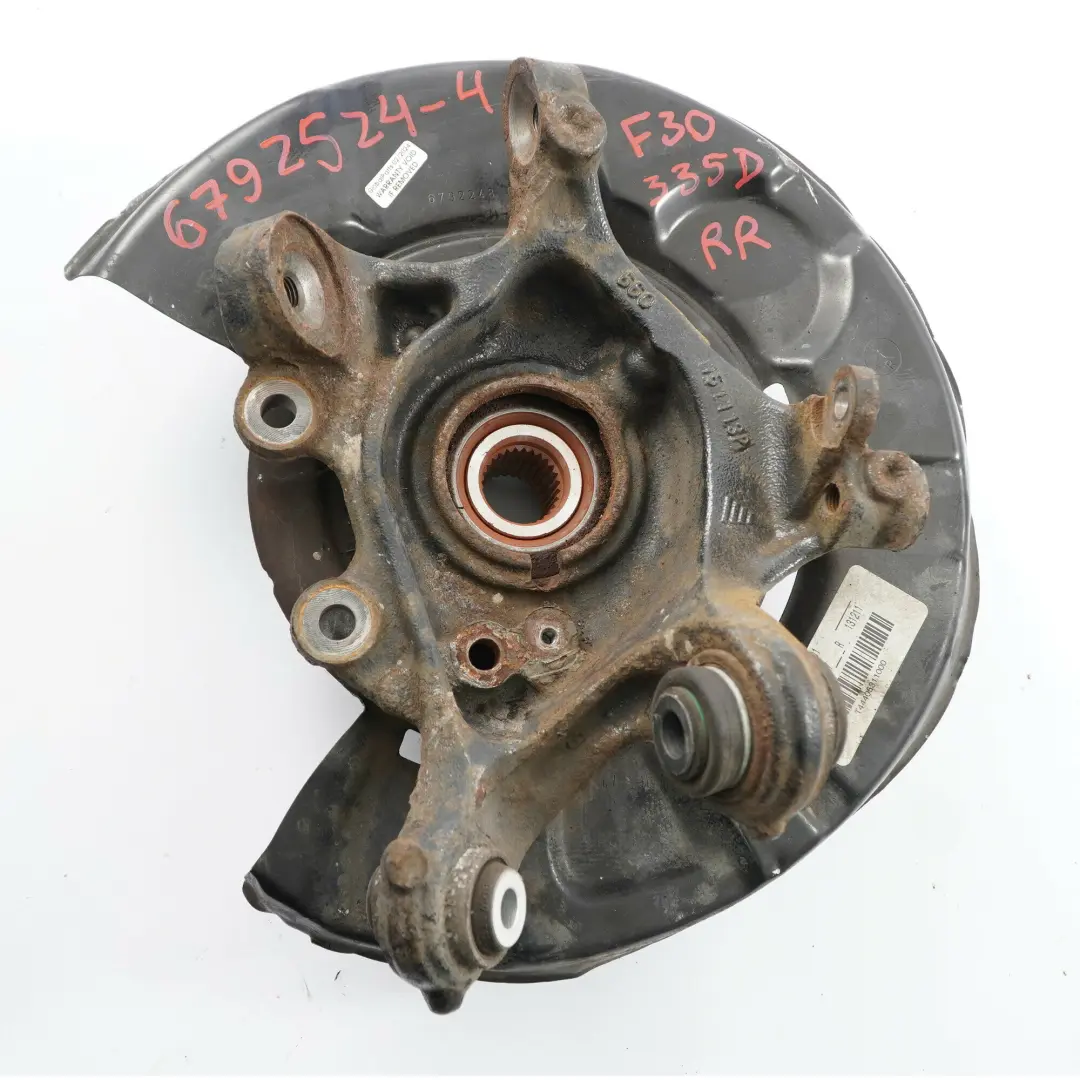 BMW F30 F31 Wheel Carrier Rear Right O/S Suspension Carrier Holder Hub Axle - SKU 6792524-5 - Part number 6792524