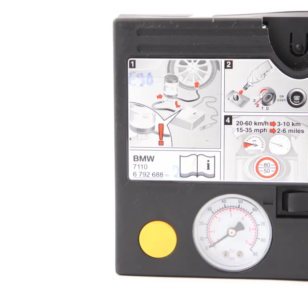 Compresseur Mobility System pour BMW 1 3 5 Serie E60 E81 E90 F10 F11 à propos du numéro de pièce 6792688 BMW 1 3 5 Serie E60 E81 E90 F10 F11 Compresseur Mobility System - SKU 6792688 - Numéro de pièce 6792688