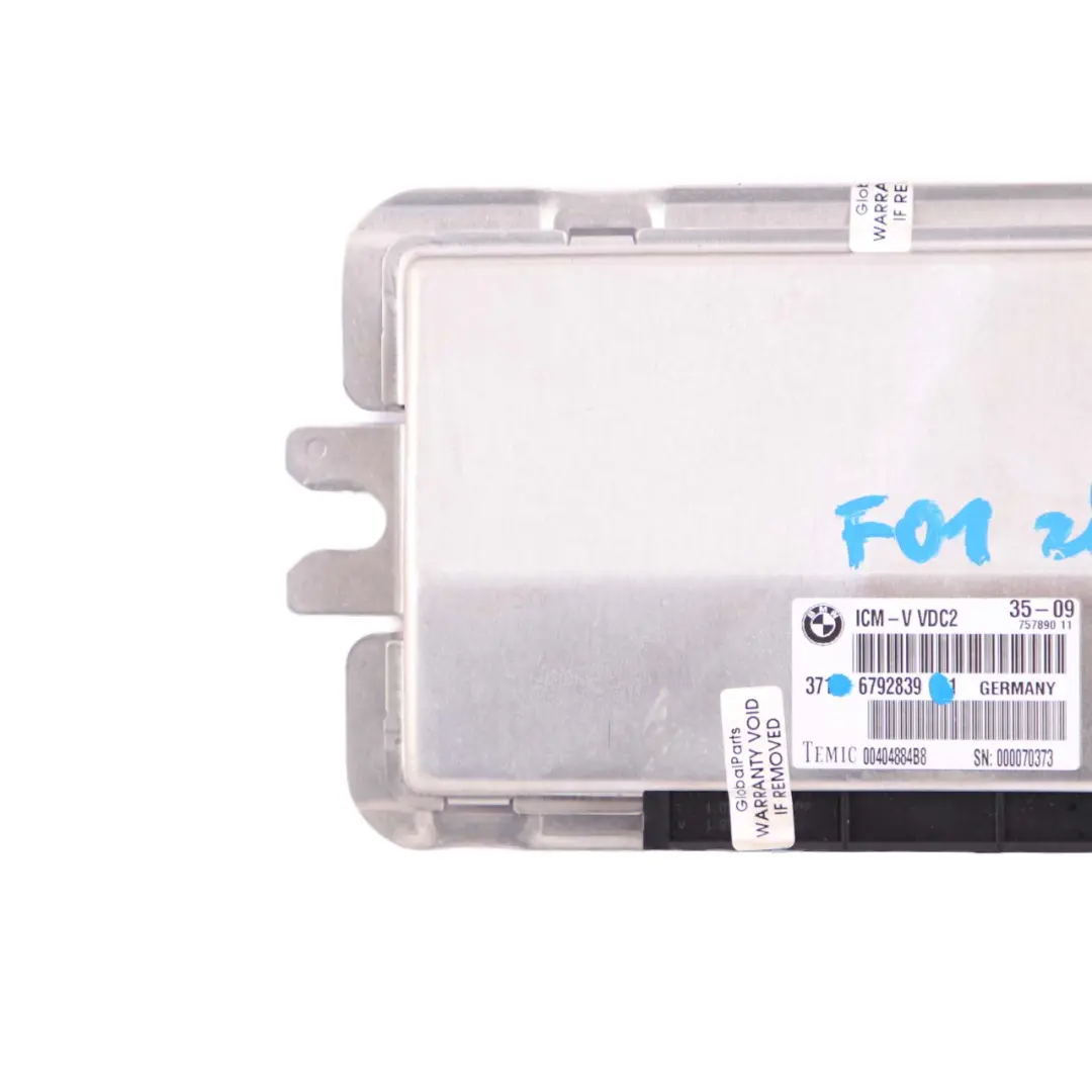 VDC Module BMW F07 F10 F11 F12 Rear Suspension Level Control Unit to with Part number 6792839 VDC Module BMW F07 F10 F11 F12 Rear Suspension Level Control Unit - SKU 6792839 - Part number 6792839