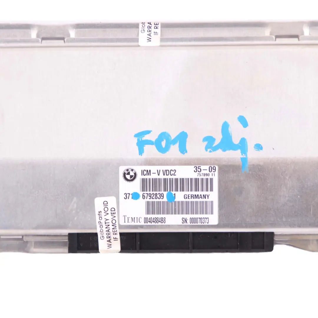  VDC Module BMW F07 F10 F11 F12 Rear Suspension Level Control Unit - SKU 6792839 - Part number 6792839