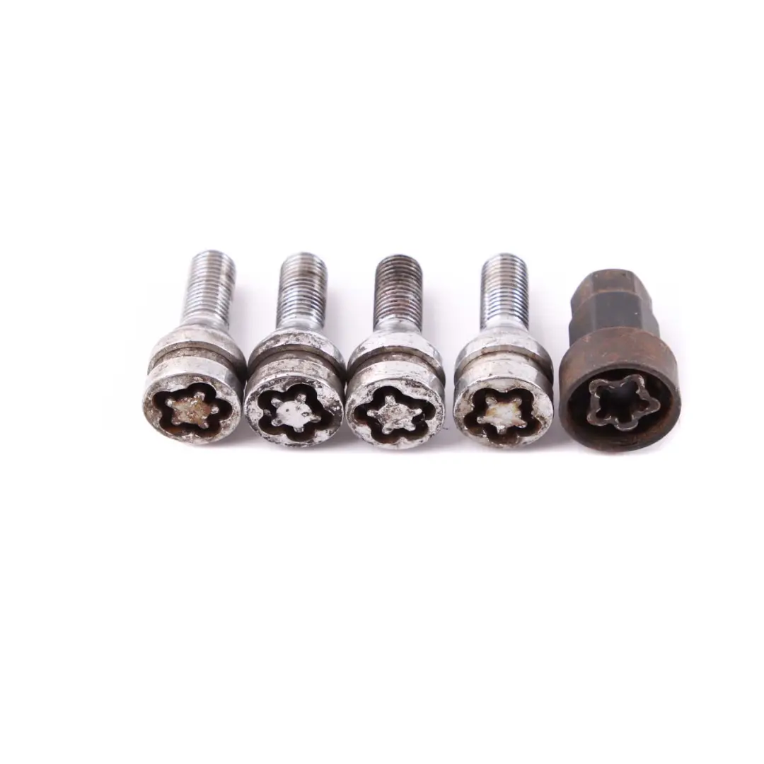 BMW E60 E61 E81 E87 E90 3 Wheel Bolt Black Thread Nut With Key 6792849 - SKU 6792849-3 - Part number 2453959