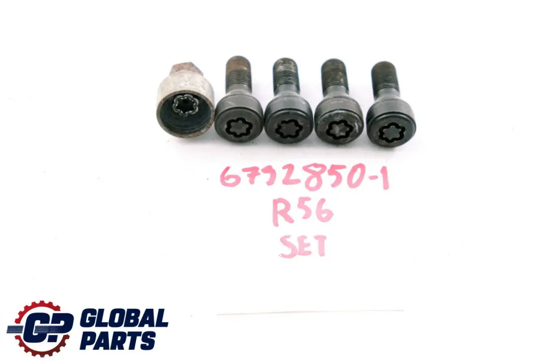 Mini Cooper One R55 R56 Set bloccaggio bullone ruota serrature dado di sicurezza - SKU 6792850-1 - Numero di parte 36136792850