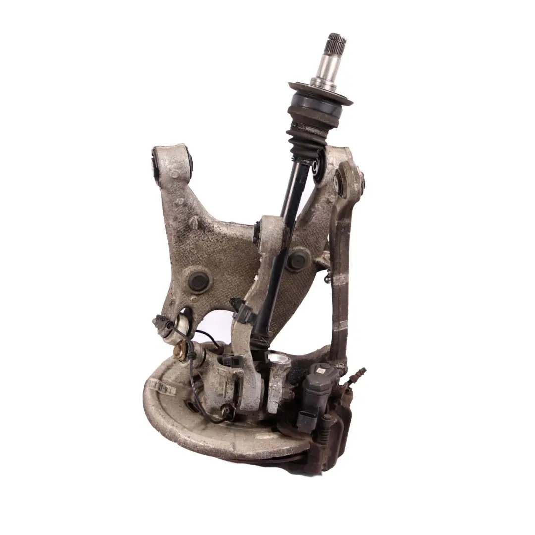 N57 posteriore gamba sinistra sospensione asse freno disco set per BMW 5 F10 530d con numero di parte 6793769 BMW 5 F10 530d N57 posteriore gamba sinistra sospensione asse freno disco set - SKU 6793769-1 - Numero di parte 6793769