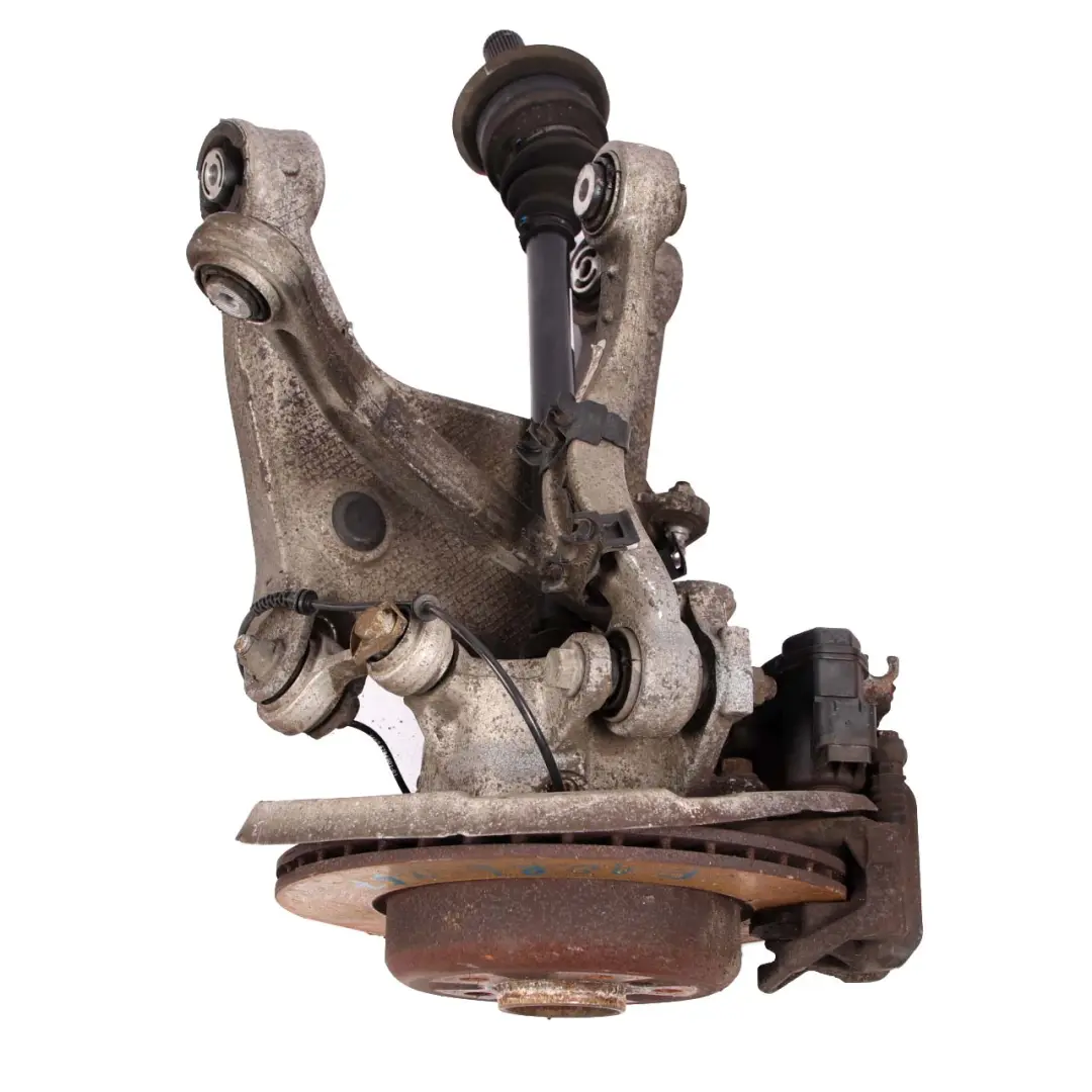 N57 posteriore gamba sinistra sospensione asse freno disco set per BMW 5 F10 530d con numero di parte 6793769 BMW 5 F10 530d N57 posteriore gamba sinistra sospensione asse freno disco set - SKU 6793769-1 - Numero di parte 6793769