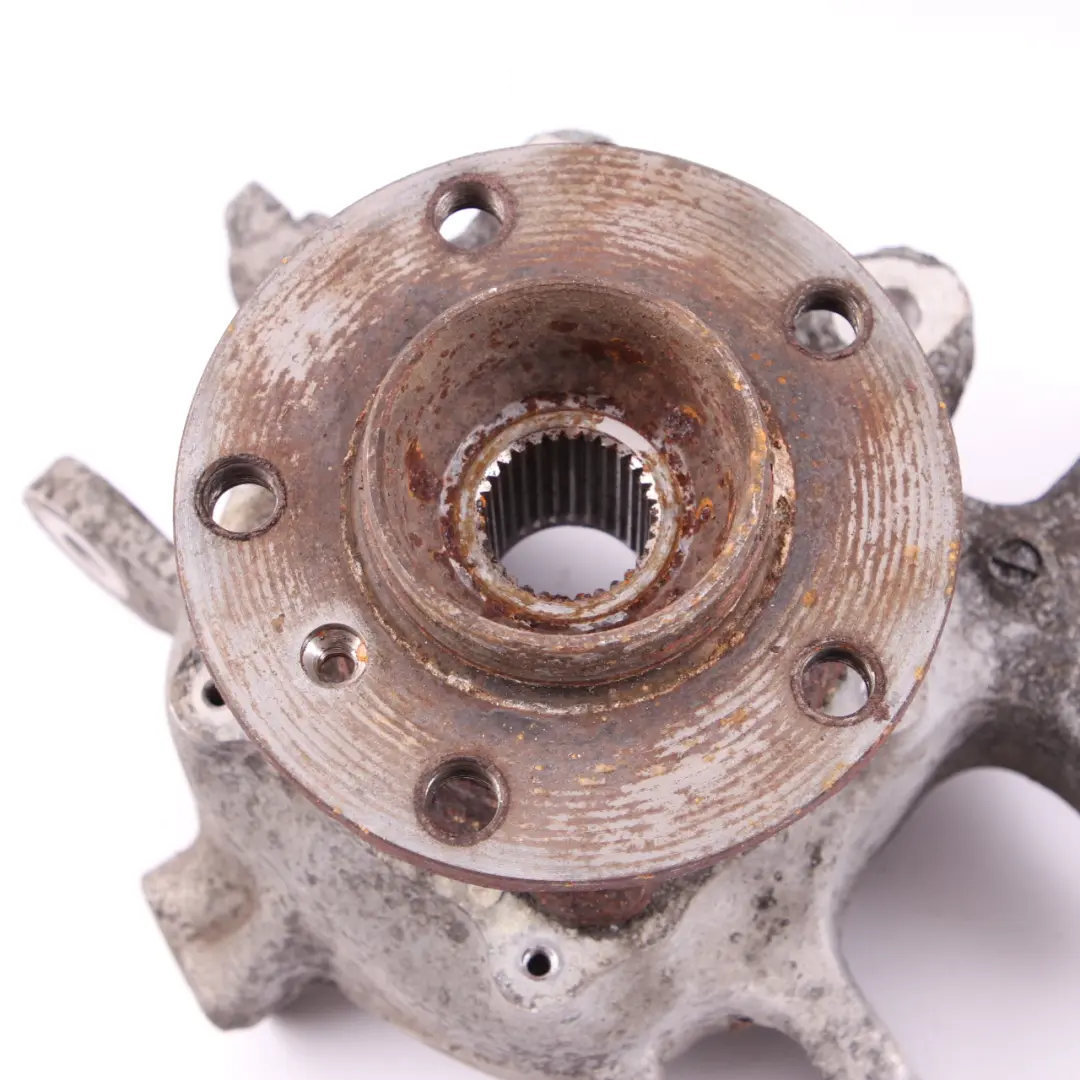 Carrier Rear Left N/S Axle Suspension Bearing Bracket Mount Hub to BMW F10 Wheel with Part number 6793769 BMW F10 Wheel Carrier Rear Left N/S Axle Suspension Bearing Bracket Mount Hub - SKU 6793769-2 - Part number 6793769