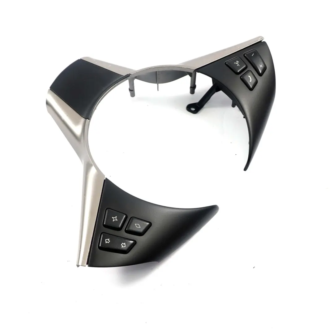 Steering Wheel Trim E60 E63 Sport Cover Multifunction Switch Titan Chrome to BMW with Part number 6794084 BMW Steering Wheel Trim E60 E63 Sport Cover Multifunction Switch Titan Chrome - SKU 6794084 - Part number 6794084
