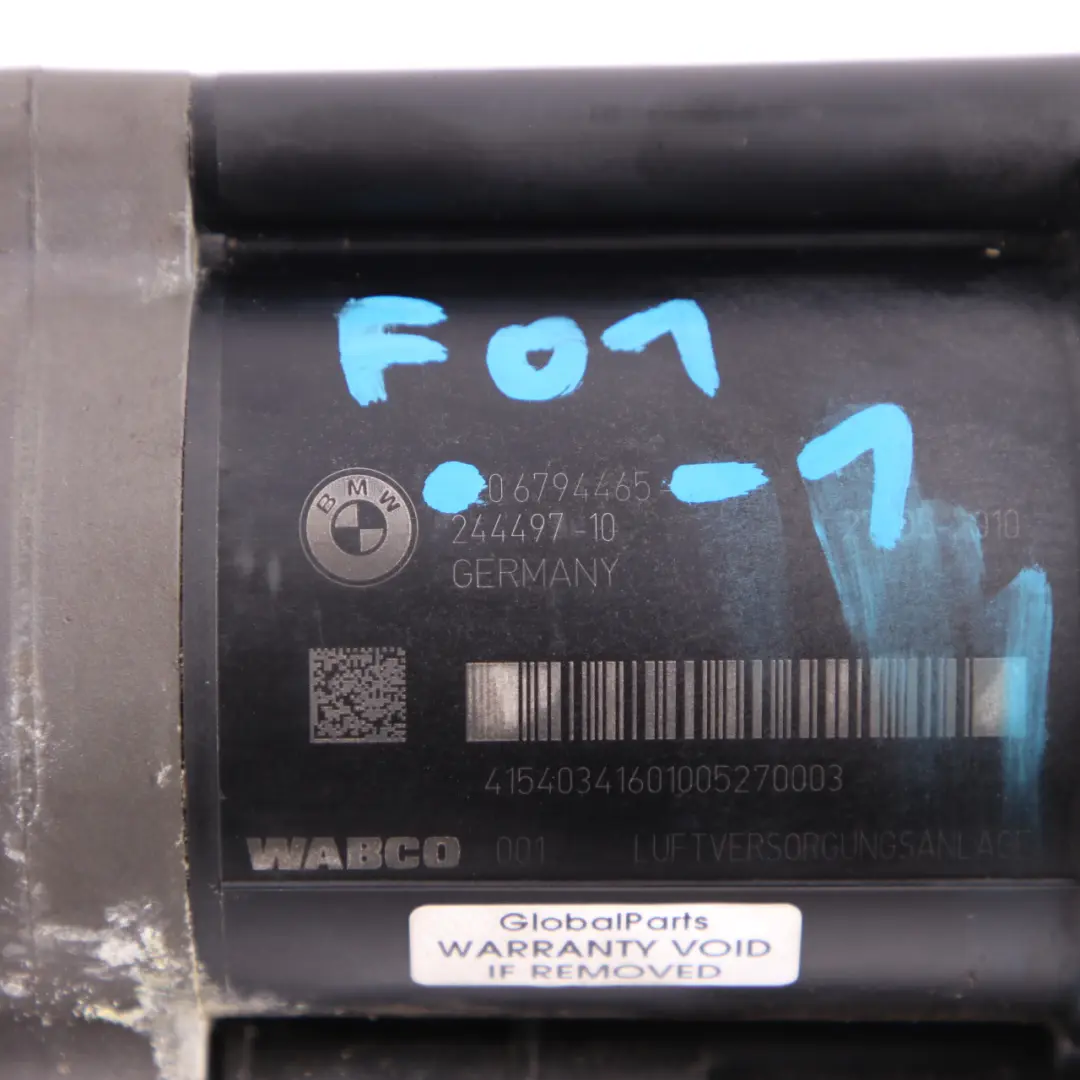 Compresor aire BMW F01 F02 F07 F11 Suministro Suspensión Motor Control para con número de pieza 6794465 Compresor aire BMW F01 F02 F07 F11 Suministro Suspensión Motor Control - SKU 6794465-1 - Número de pieza 6794465