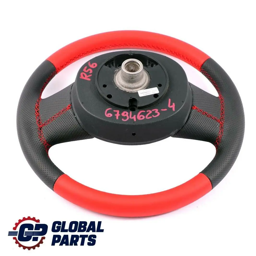 Nuova Pelle Rossa / Nera Sport Look Volante 2 Raggi per Mini Cooper One R56 R60 con numero di parte 6794623 Mini Cooper One R56 R60 Nuova Pelle Rossa / Nera Sport Look Volante 2 Raggi - SKU 6794623-4 - Numero di parte 6794623