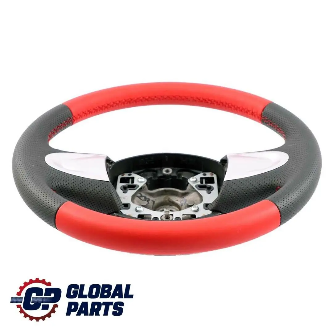 Leather Sport Look Steering Wheel 2 Spoke to Mini Cooper One R56 R60 NEW Red with Part number 6794623 Mini Cooper One R56 R60 NEW Red Leather Sport Look Steering Wheel 2 Spoke - SKU 6794623-4 - Part number 6794623