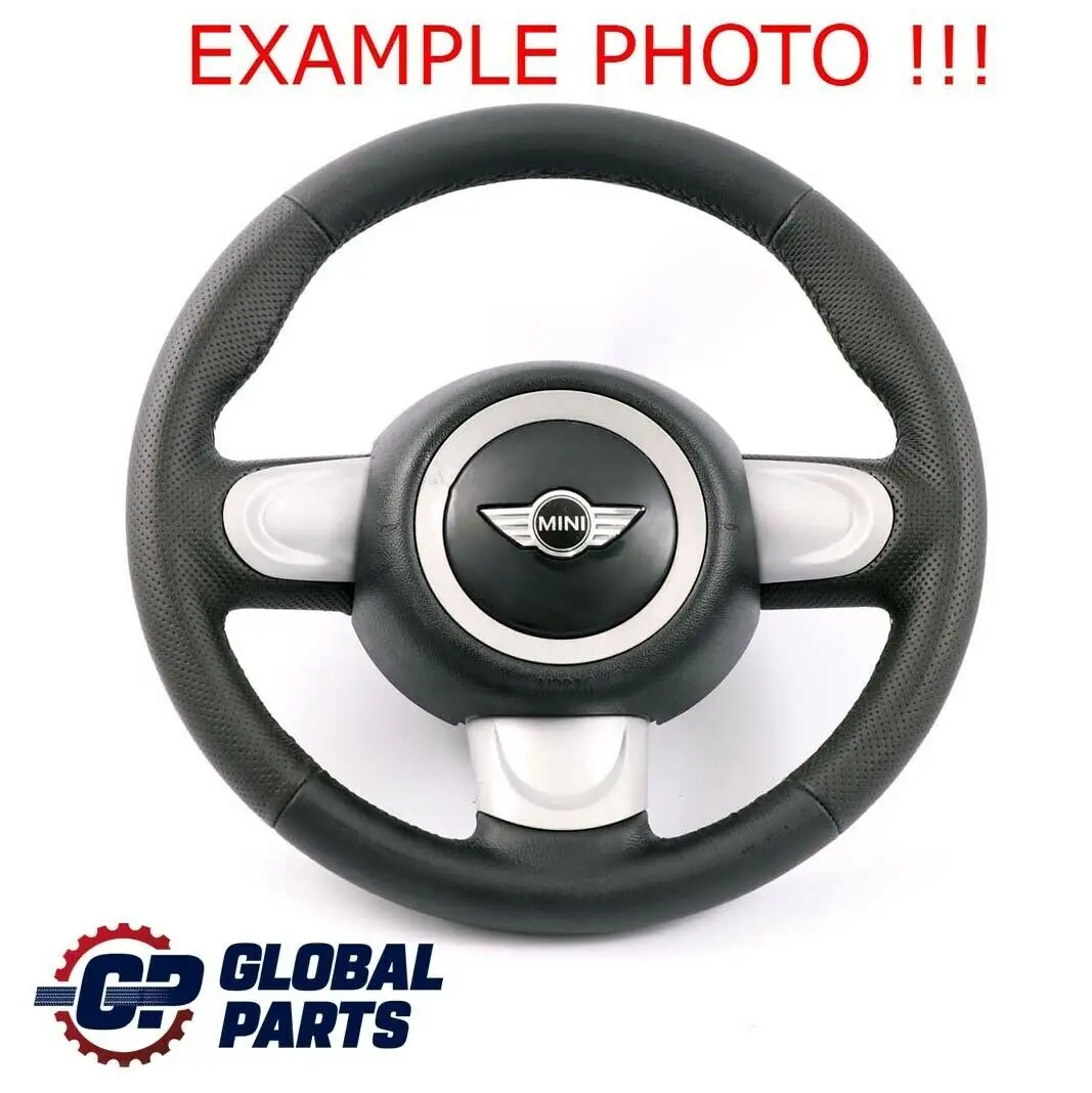 Leather Sport Steering Wheel 3 Spoke to Mini Cooper One R55 R56 R57 R60 NEW Black with Part number 6794624 Mini Cooper One R55 R56 R57 R60 NEW Black Leather Sport Steering Wheel 3 Spoke - SKU 6794624-1 - Part number 6794624