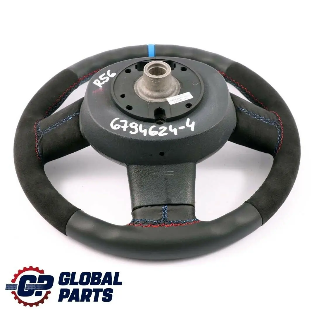 Alcantara Leather Sport Steering Wheel 3 Spoke to Mini Cooper R56 R60 NEW Black / with Part number 6794624 Mini Cooper R56 R60 NEW Black / Alcantara Leather Sport Steering Wheel 3 Spoke - SKU 6794624-4 - Part number 6794624