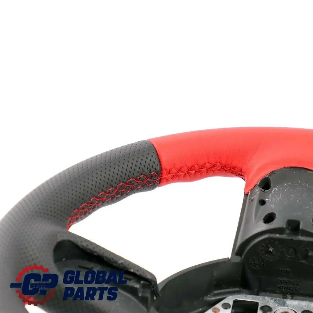 Leather Sport Steering Wheel 3 Spoke Mini Cooper One R55 R56 R57 R60 NEW Red - SKU 6794624 - Part number 6794624