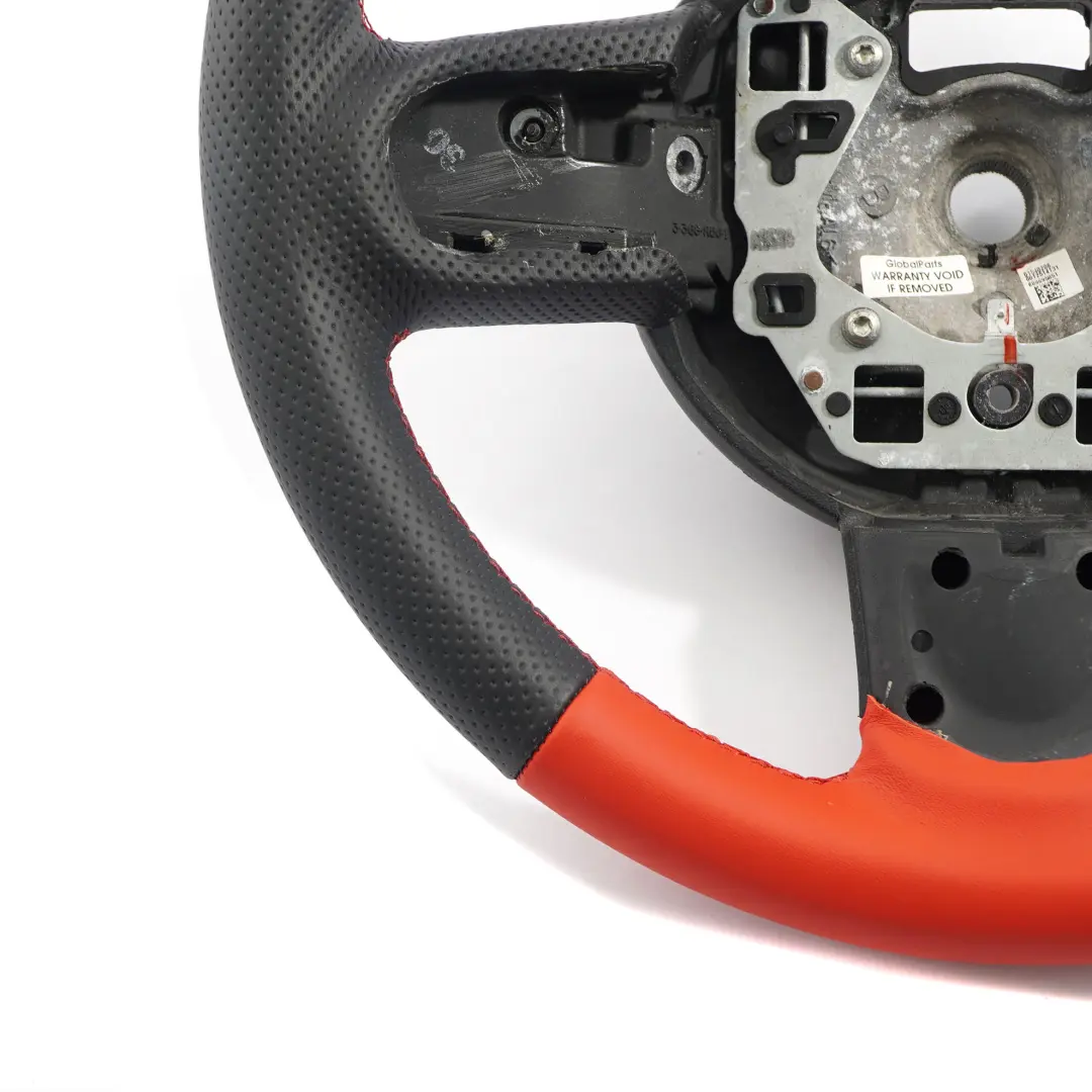 Leather Sport Steering Wheel 3 Spoke Mini Cooper One R55 R56 R57 R60 NEW Red - SKU 6794624 - Part number 6794624