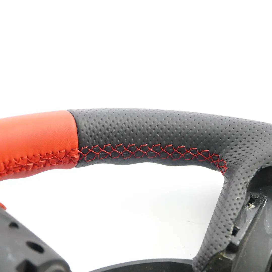 Leather Sport Steering Wheel 3 Spoke Mini Cooper One R55 R56 R57 R60 NEW Red - SKU 6794624 - Part number 6794624