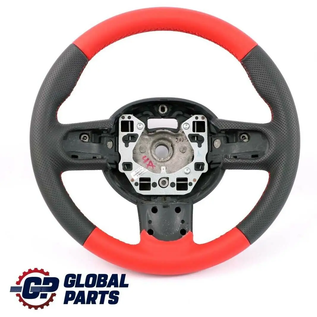 NEU Leder Sportlenkrad Lenkrad Rot 3 Speichen Mini Cooper One R55 R56 R57 R60 - SKU 6794624 - Teilenummer 6794624