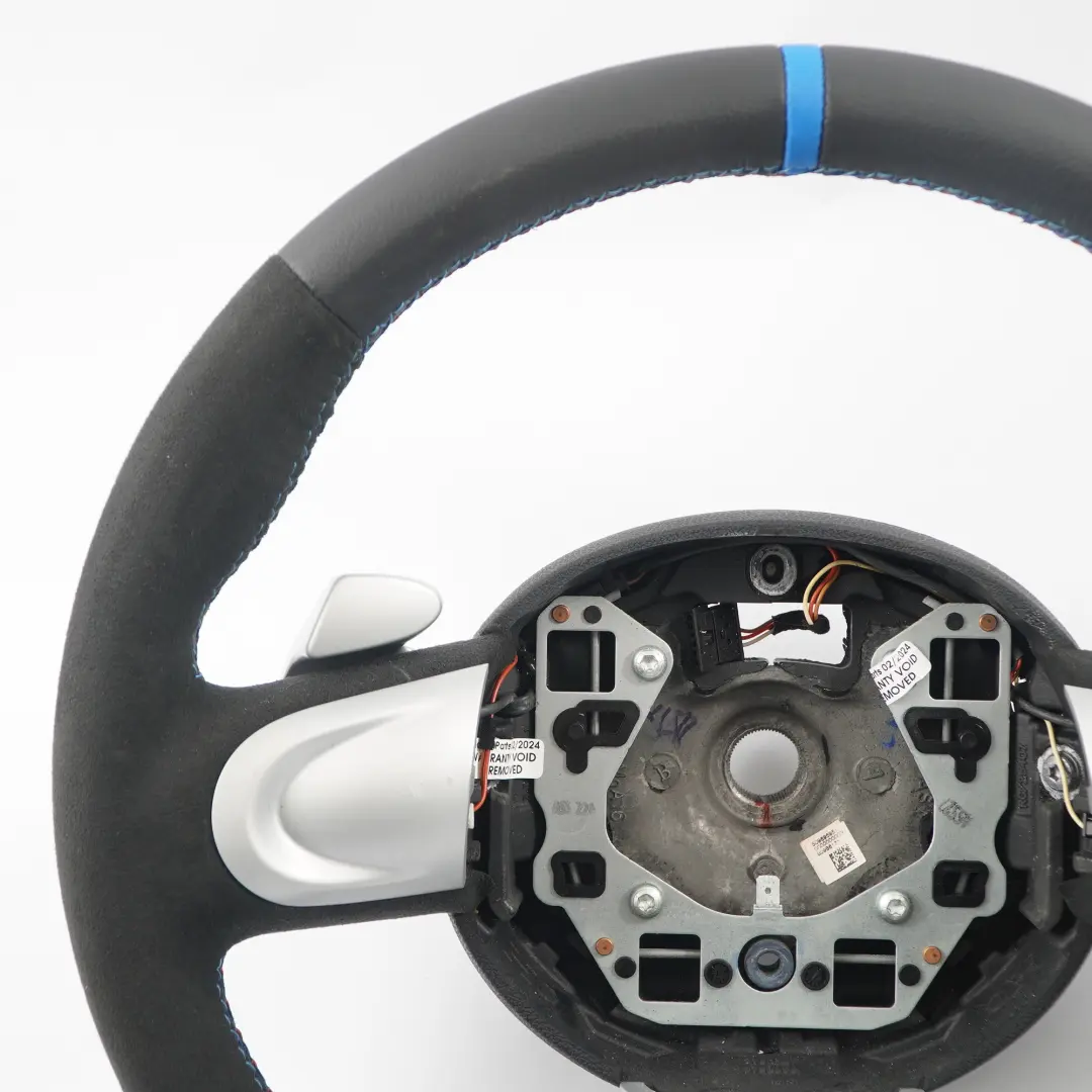 Nuova Pelle Nera/Alcantara Volante Sportivo Leve per Mini Cooper One R55 R56 R60 R61 con numero di parte 6794625 Mini Cooper One R55 R56 R60 R61 Nuova Pelle Nera/Alcantara Volante Sportivo Leve - SKU 6794625-5 - Numero di parte 6794625