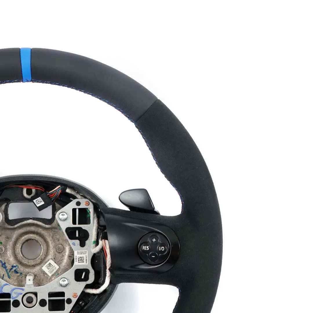 NUOVO Nero Pelle / Alcantara Sport Volante Padle Shift per Mini Cooper R56 con numero di parte 6794625 Mini Cooper R56 NUOVO Nero Pelle / Alcantara Sport Volante Padle Shift - SKU 6794625-6 - Numero di parte 6794625