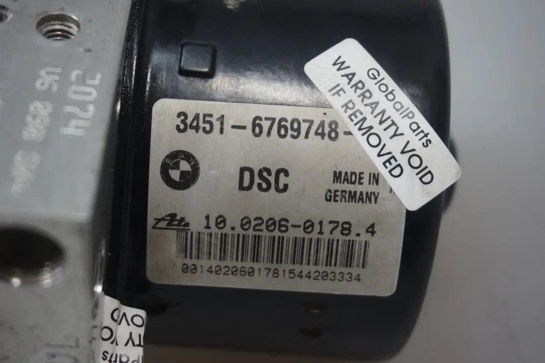 BMW 1 SERIES E87 ABS DSC MODULE PUMP ECU Hydro Unit 6769748 6769749 - SKU 6794651-1 - Part number 6794651