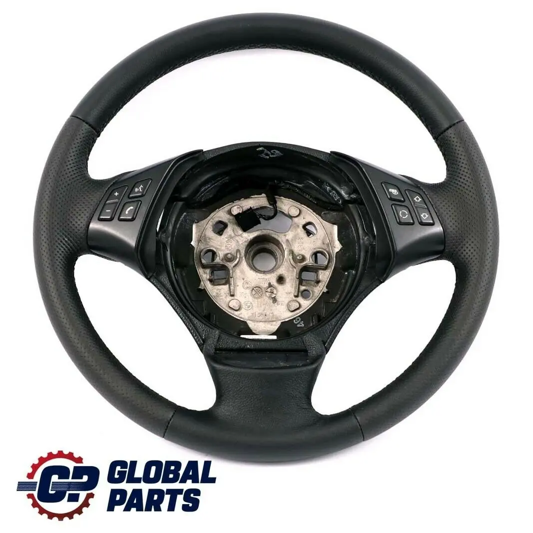 Nuovo Volante M-Sport Look In Pelle Nera Filetti Neri per BMW X1 E84 E90 E91 con numero di parte 6795568 BMW X1 E84 E90 E91 Nuovo Volante M-Sport Look In Pelle Nera Filetti Neri - SKU 6795568-2 - Numero di parte 6795568