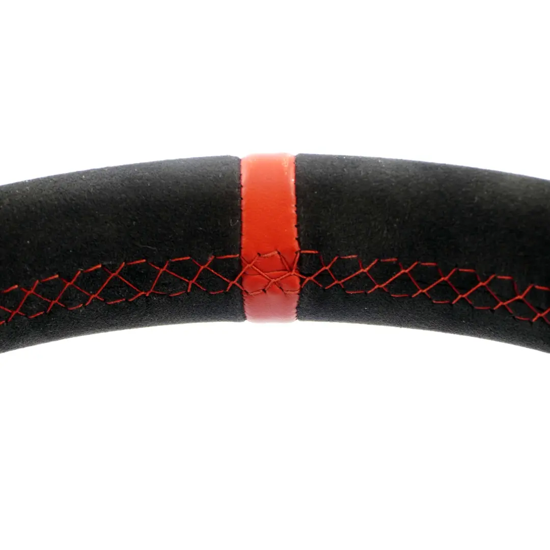 BMW E90 E91 Black Leather / Alcantara Sport Look Steering Wheel Red Threads - SKU 6795568-6 - Part number 6795568