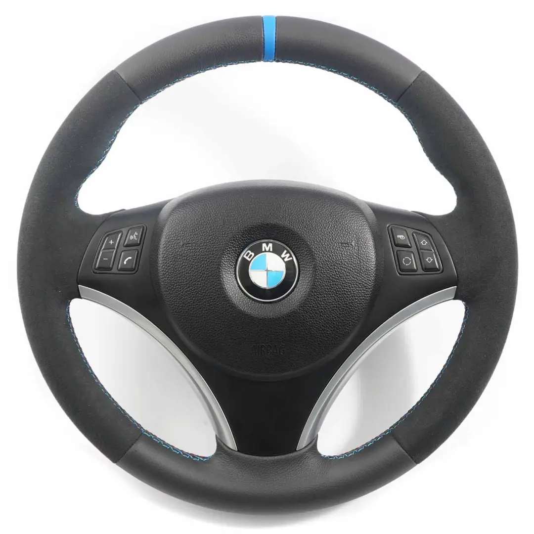 NUEVO Cuero / Alcantara M Sport Look para Volante BMW E81 E82 E87 E90 E91 E92 con número de pieza 6795570 Volante BMW E81 E82 E87 E90 E91 E92 NUEVO Cuero / Alcantara M Sport Look - SKU 6795570-12-SET - Número de pieza 6795570