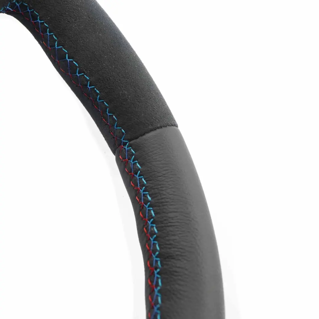 Steering Wheel BMW E81 E82 E87 E90 E91 E92 NEW Leather / Alcantara M Sport Look to with Part number 6795570 Steering Wheel BMW E81 E82 E87 E90 E91 E92 NEW Leather / Alcantara M Sport Look - SKU 6795570-12-SET - Part number 6795570