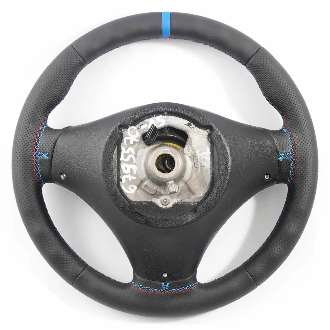 BMW E81 E87 E90 E91 E92 NEU Schwarz Leder wie M-Sport Lenkrad Sportlenkrad - SKU 6795570-15-SET - Teilenummer 6795570