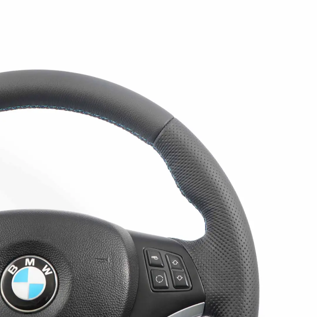 BMW E81 E87 E90 E91 E92 NEU Schwarz Leder wie M-Sport Lenkrad Sportlenkrad - SKU 6795570-2-SET - Teilenummer 6795570