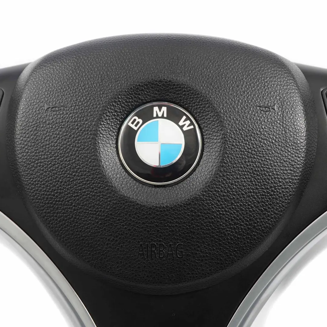 BMW E81 E87 E90 E91 E92 Volant avec NEUF Noir Cuir, M-Sport stylise Airbag - SKU 6795570-2-SET - Numéro de pièce 6795570