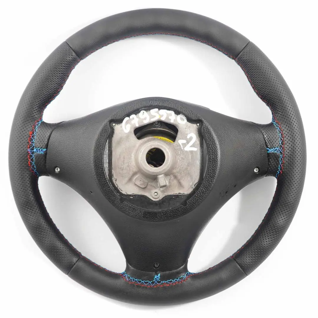 BMW E81 E87 E90 E91 E92 Volant avec NEUF Noir Cuir, M-Sport stylise Airbag - SKU 6795570-2-SET - Numéro de pièce 6795570