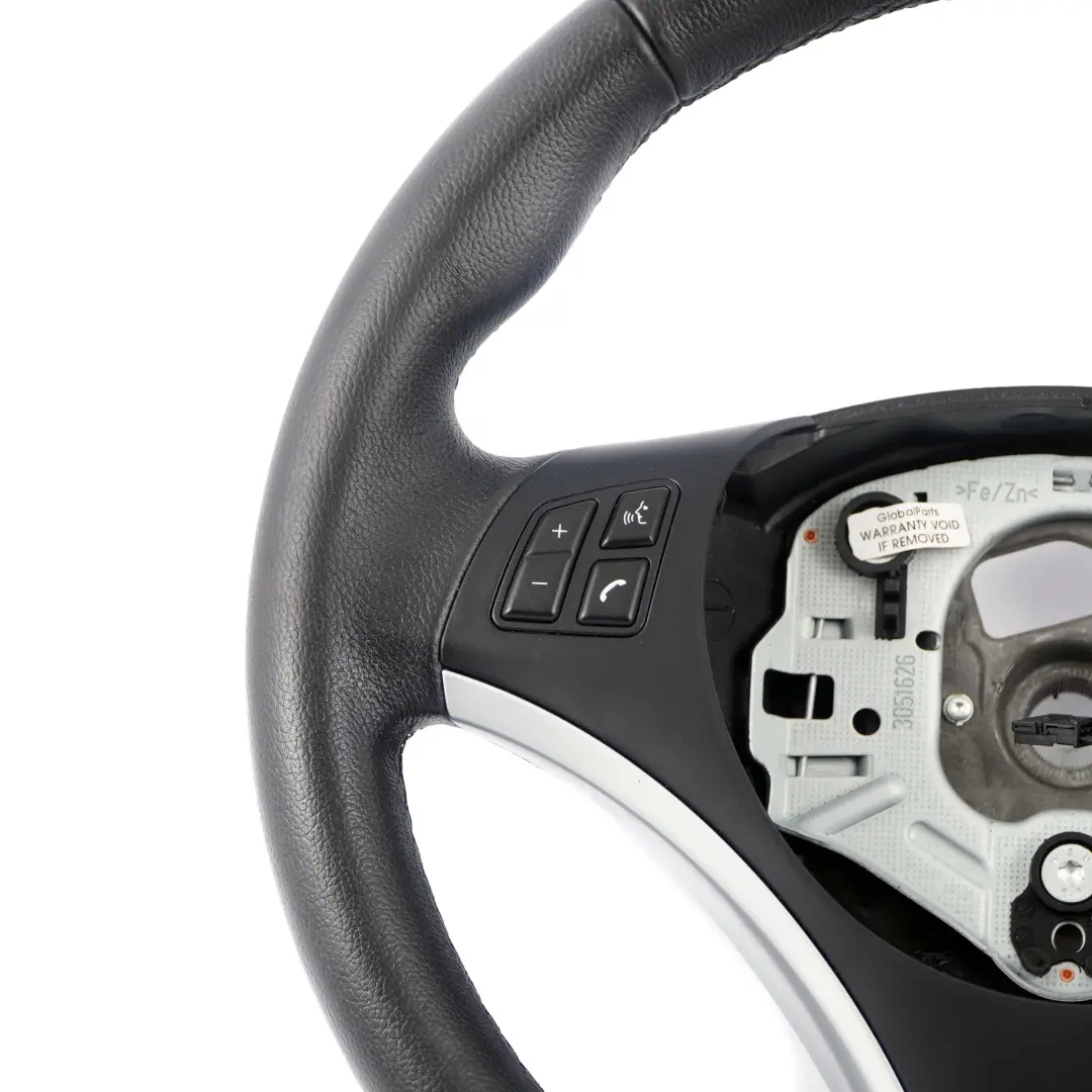BMW 1 3 Series E81 E87 E90 E91 E92 Sport Leather Steering Wheel Rim Trim Chrome - SKU 6795570-3 - Part number 6795570