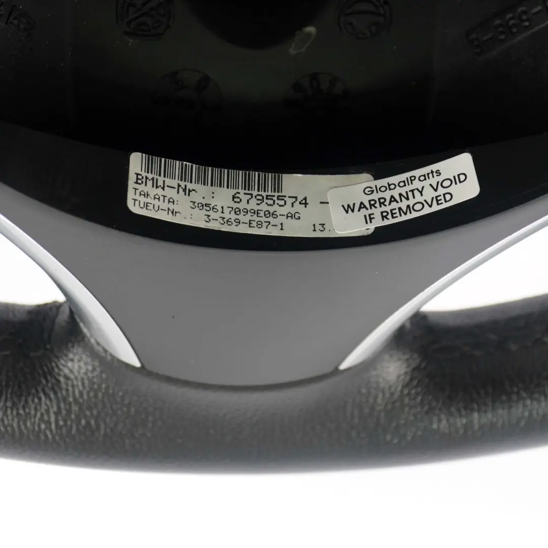 Leather Steering Wheel Rim Trim Chrome to BMW 1 3 Series E81 E87 E90 E91 E92 Sport with Part number 6795570 BMW 1 3 Series E81 E87 E90 E91 E92 Sport Leather Steering Wheel Rim Trim Chrome - SKU 6795570-3 - Part number 6795570