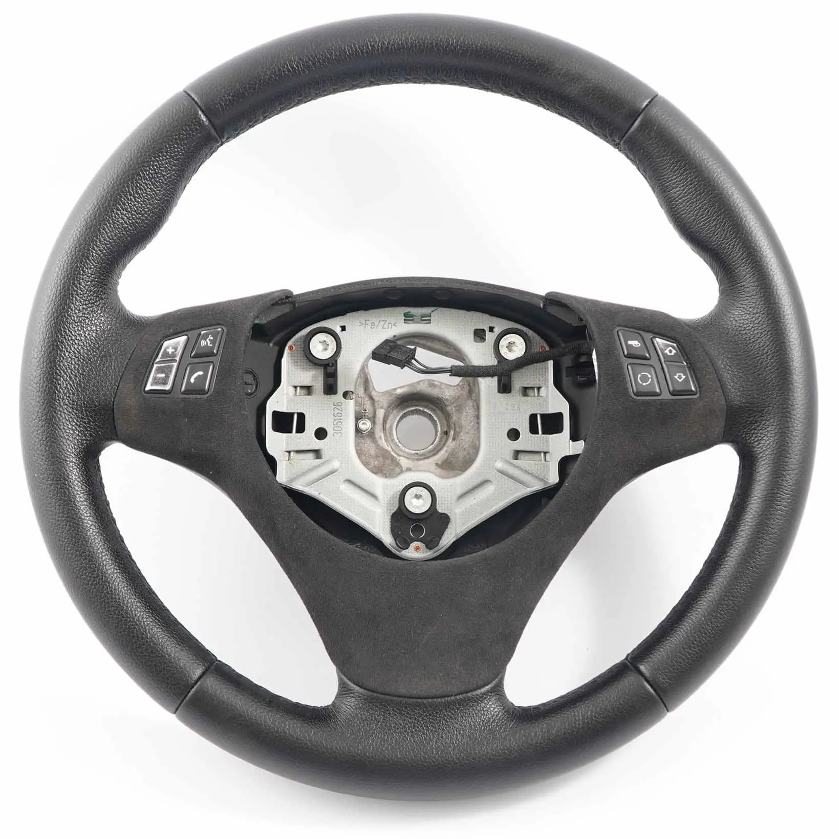 BMW E81 E87 E90 E91 E92 Volante deportivo de cuero con aro multifunción