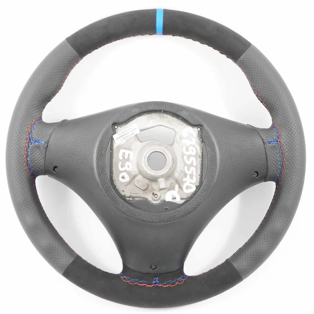 Leather / Alcantara M Sport Look Steering Wheel to BMW E81 E82 E87 E90 E91 E92 NEW with Part number 6795570 BMW E81 E82 E87 E90 E91 E92 NEW Leather / Alcantara M Sport Look Steering Wheel - SKU 6795570-6 - Part number 6795570