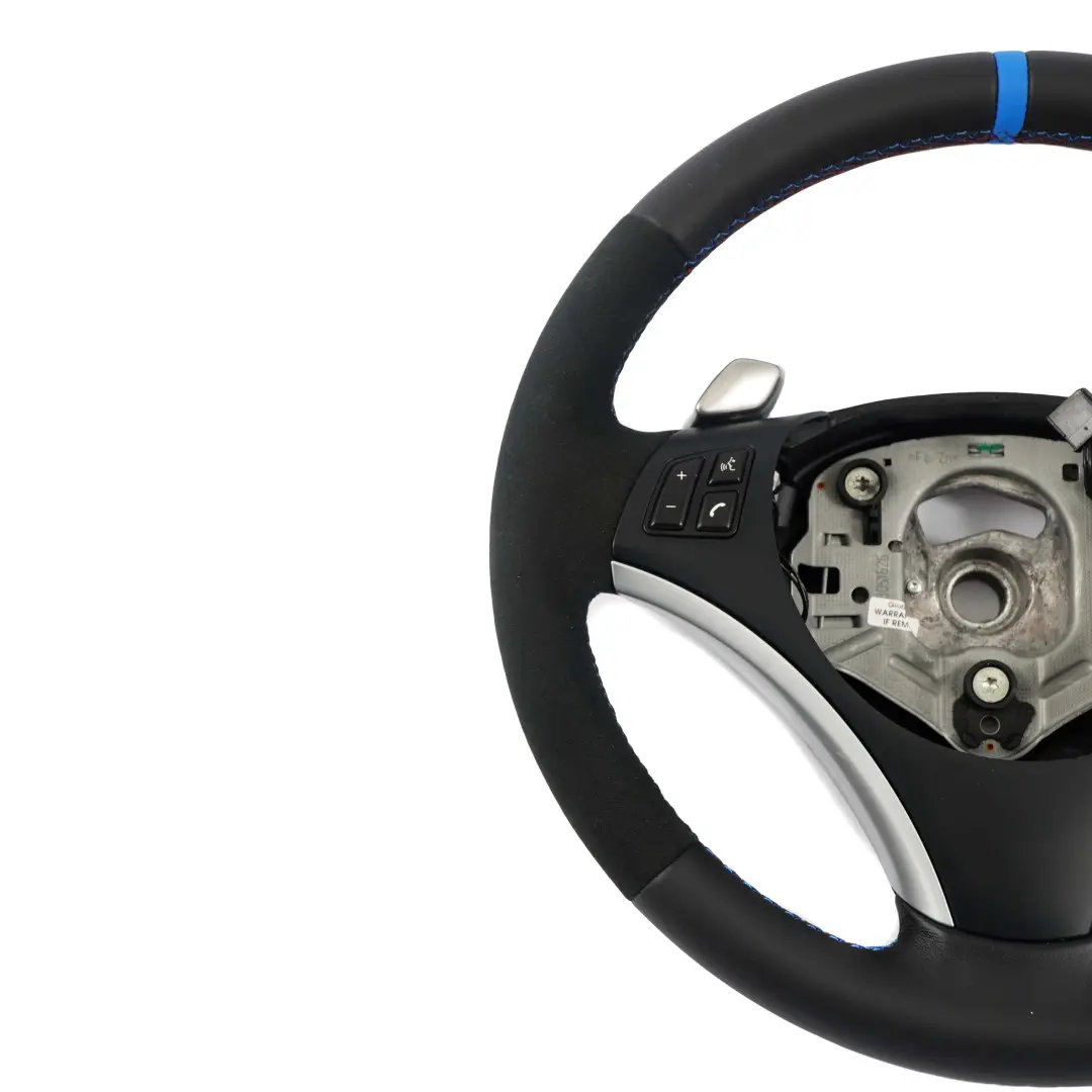NUOVO In Pelle Nera M-Sport Look Paddle Shift per Volante BMW E81 E87 E90 E91 con numero di parte 6795572 Volante BMW E81 E87 E90 E91 NUOVO In Pelle Nera M-Sport Look Paddle Shift - SKU 6795572-1 - Numero di parte 6795572