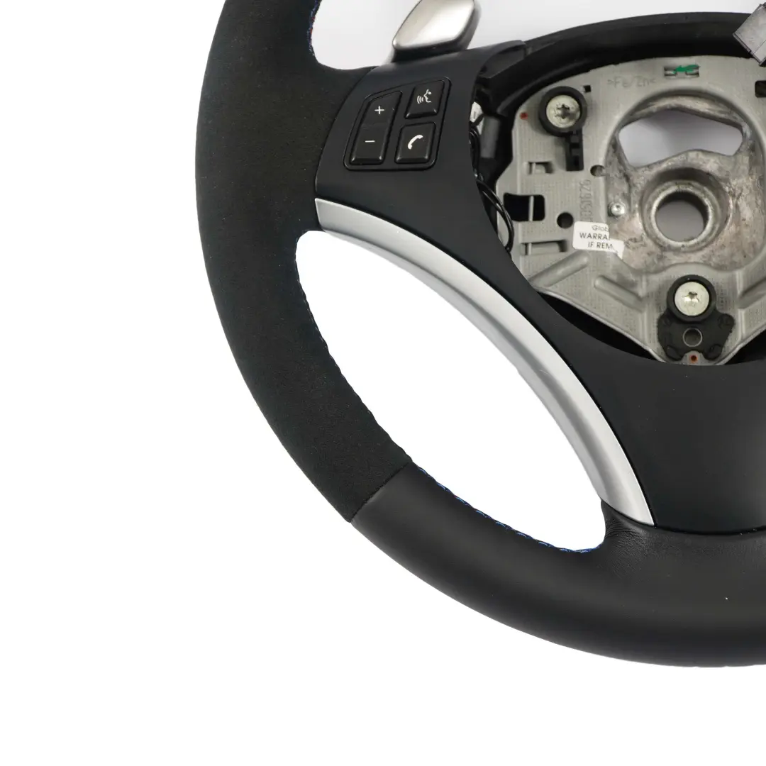 NUEVO Cuero Negro M-Sport Look Paddle Shift para Volante BMW E81 E87 E90 E91 con número de pieza 6795572 Volante BMW E81 E87 E90 E91 NUEVO Cuero Negro M-Sport Look Paddle Shift - SKU 6795572-1 - Número de pieza 6795572