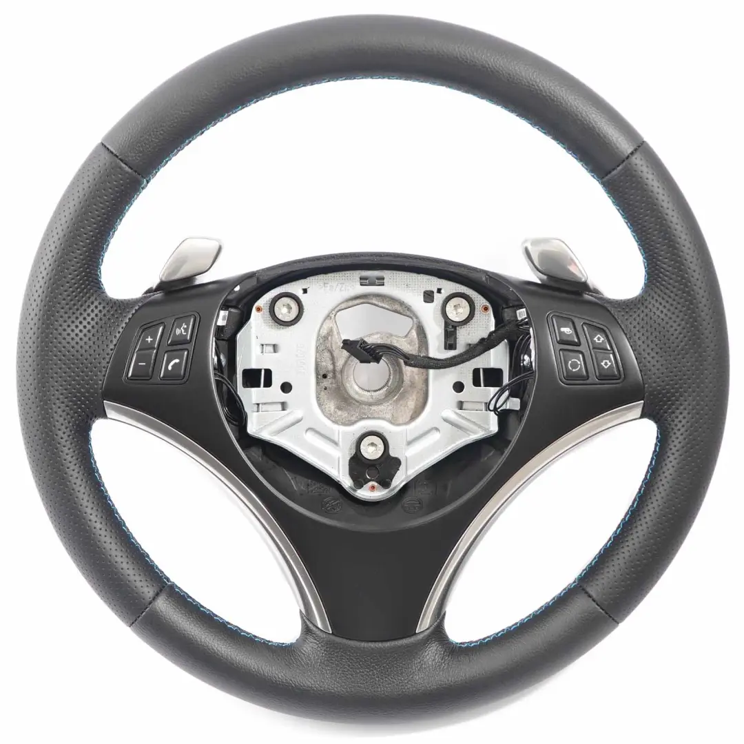 Nuova Pelle M-SPORT Look Volante Leve del Cambio per BMW E87 E90 E91 E92 E93 con numero di parte 6795572 BMW E87 E90 E91 E92 E93 Nuova Pelle M-SPORT Look Volante Leve del Cambio - SKU 6795572-4 - Numero di parte 6795572