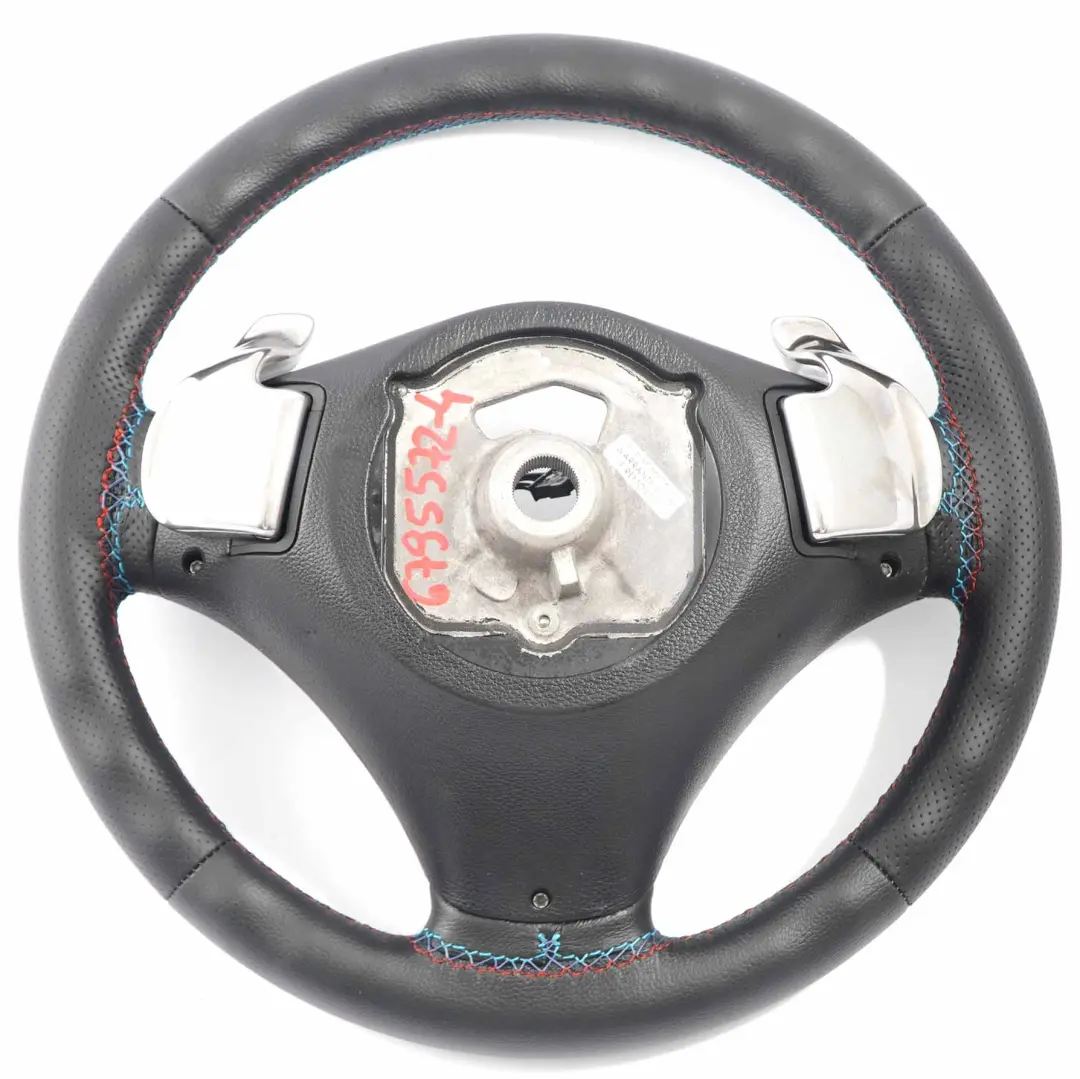 NEUES Leder M-Sport Look Sport Lenkrad Schaltwippen für BMW E87 E90 E91 E92 E93 mit Teilenummer 6795572 BMW E87 E90 E91 E92 E93 NEUES Leder M-Sport Look Sport Lenkrad Schaltwippen - SKU 6795572-4 - Teilenummer 6795572
