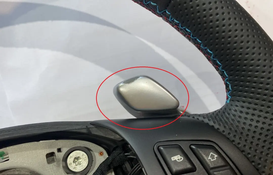 BMW E87 E90 E91 E92 E93 NEW Leather M-Sport Look Steering Wheel Paddle Shift - SKU 6795572-4 - Part number 6795572