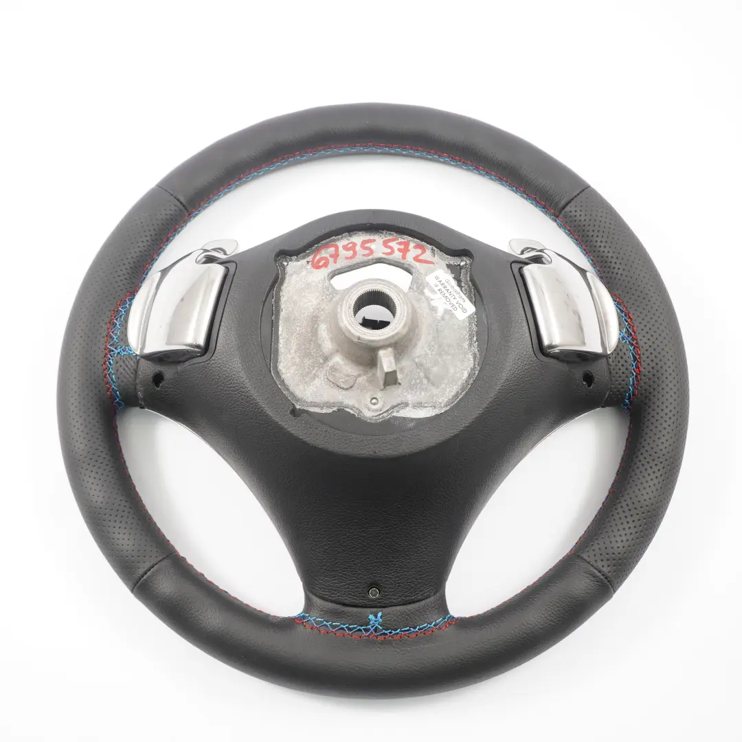 NEUES Leder M-Sport Look Sport Lenkrad Schaltwippen für BMW E87 E90 E91 E92 E93 mit Teilenummer 6795572 BMW E87 E90 E91 E92 E93 NEUES Leder M-Sport Look Sport Lenkrad Schaltwippen - SKU 6795572 - Teilenummer 6795572