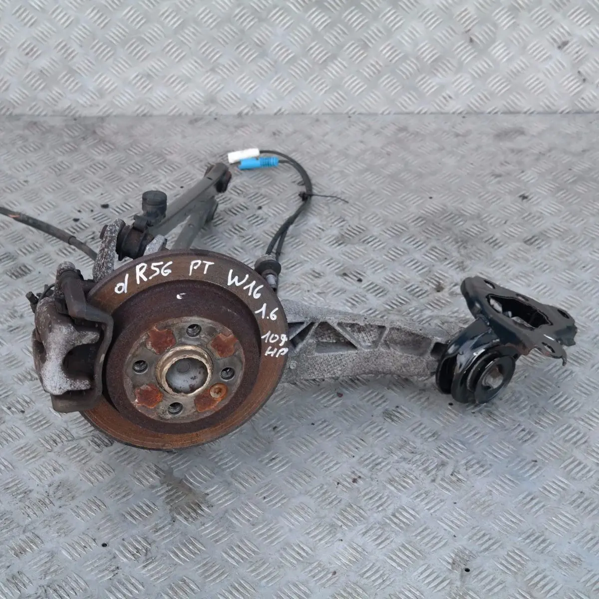 Mini R56 Cooper D W16 Braccio Longitudinale Disco Freno Posteriore Destra