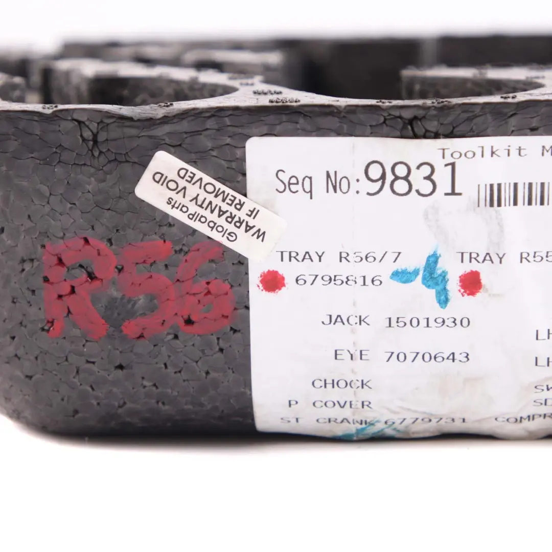 *Mini Cooper R56 R57 LCI 4 Ablageschale Mobilitätsset Mobilität Werkzeug für mit Teilenummer 6795816 *Mini Cooper R56 R57 LCI 4 Ablageschale Mobilitätsset Mobilität Werkzeug - SKU 6795816-4 - Teilenummer 6795816