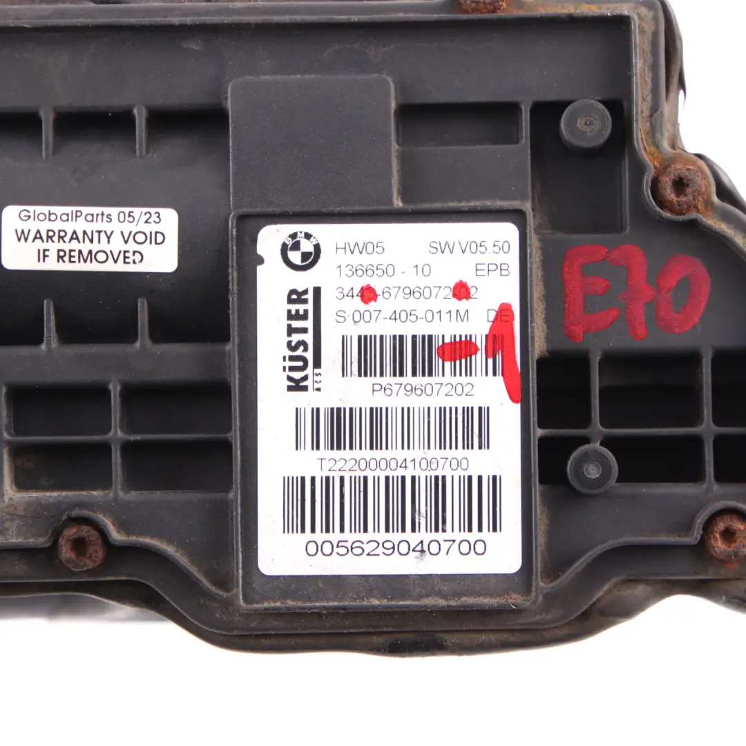 BMW E70 E71 Electronic Handbrake Parking Brake Actuator Control Unit - SKU 6796072-1 - Part number 6796072