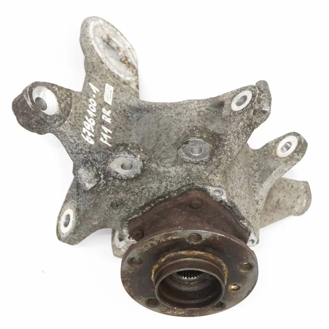 Carrier Rear Right O/S Axle Suspension Bracket Mount to BMW F11 Wheel with Part number 6796100 BMW F11 Wheel Carrier Rear Right O/S Axle Suspension Bracket Mount - SKU 6796100-4 - Part number 6796100