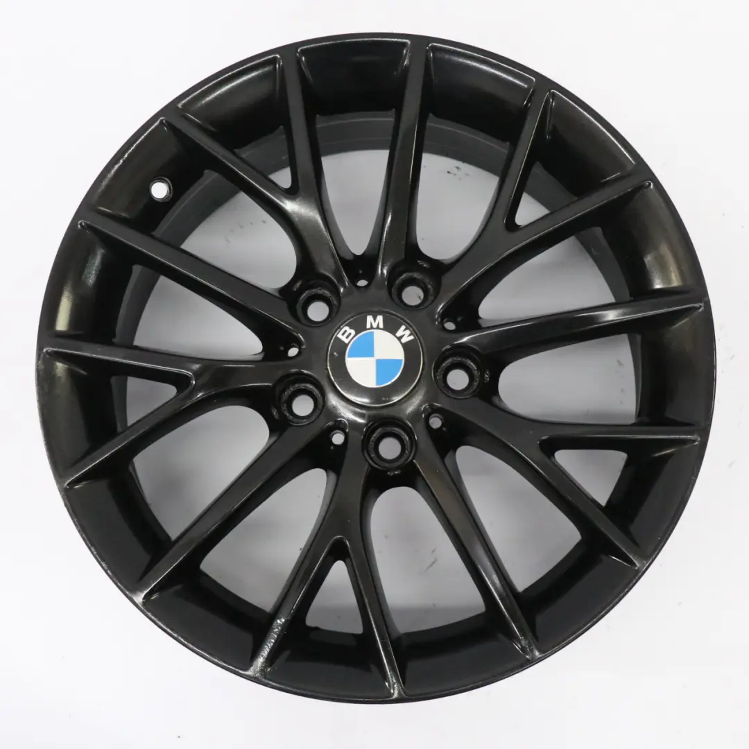 BMW F20 F21 F22 F23 Black Wheel Alloy Rim 17" 7J ET:40 Y-Spoke 380 - SKU 6796205-8 - Part number 6796205