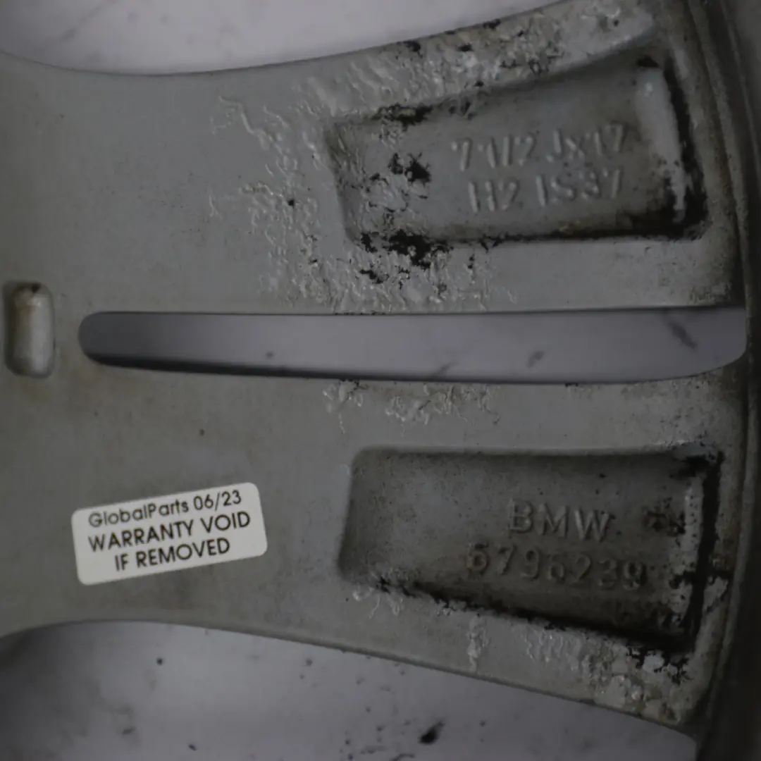 Grey Alloy Wheel Rim 17" Double Spoke 392 7,5J ET:37 to BMW F30 F31 F32 F33 with Part number 6796239 BMW F30 F31 F32 F33 Grey Alloy Wheel Rim 17" Double Spoke 392 7,5J ET:37 - SKU 6796239-5 - Part number 6796239